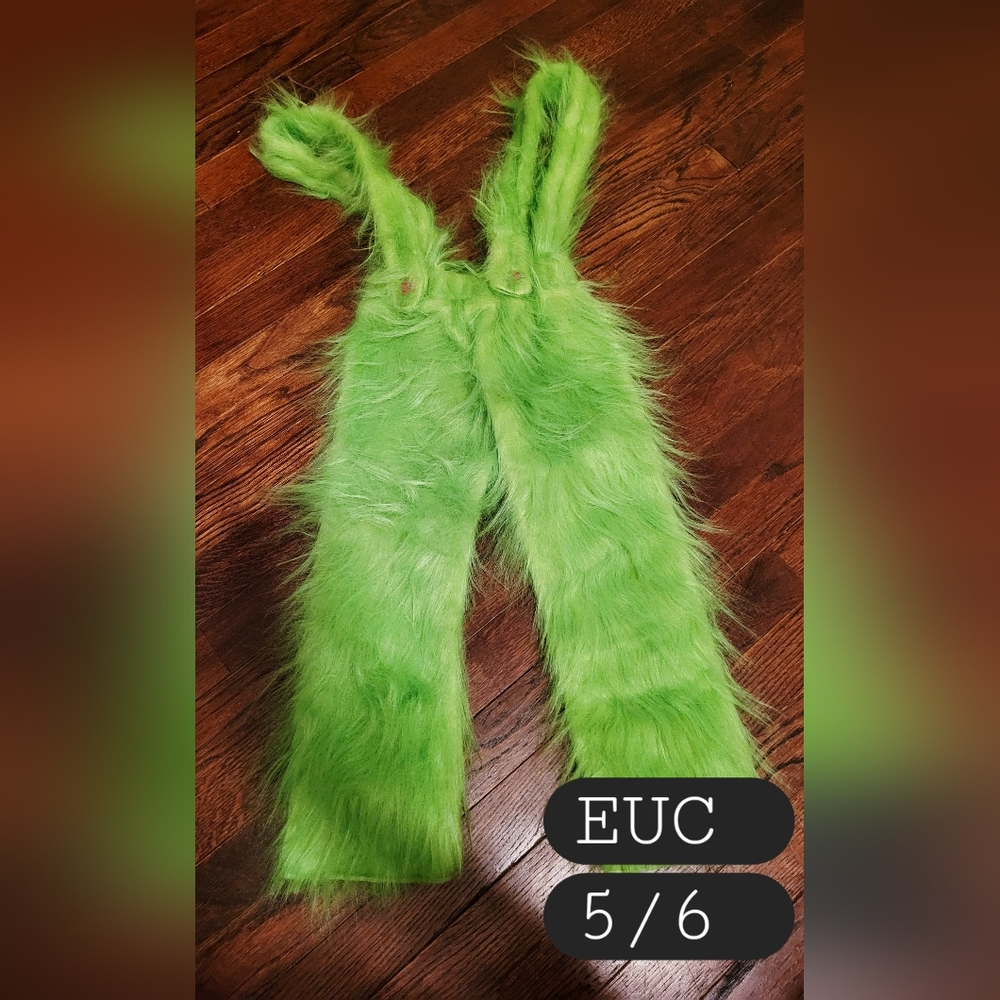Fuzzy Green Costume Pants